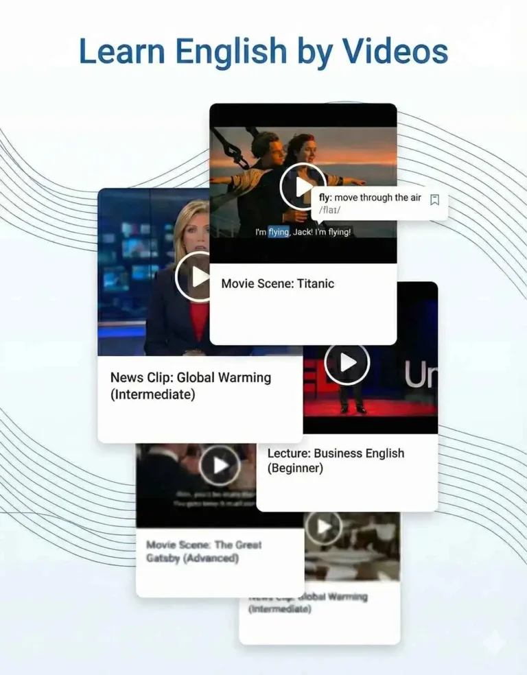 Lingedia Learn English App: Learn English with videos and subtitles