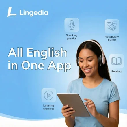 Lingedia Learn English App Interface