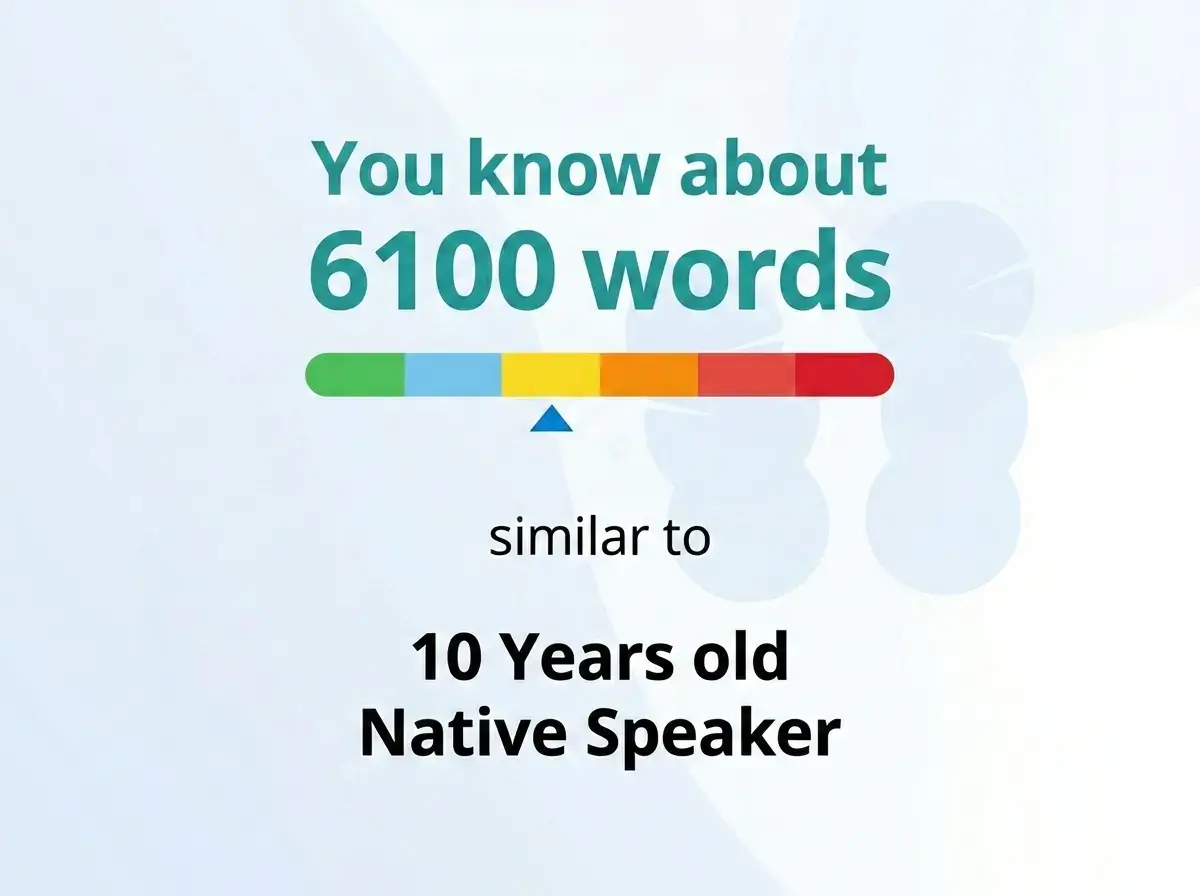 vocabulary size test result