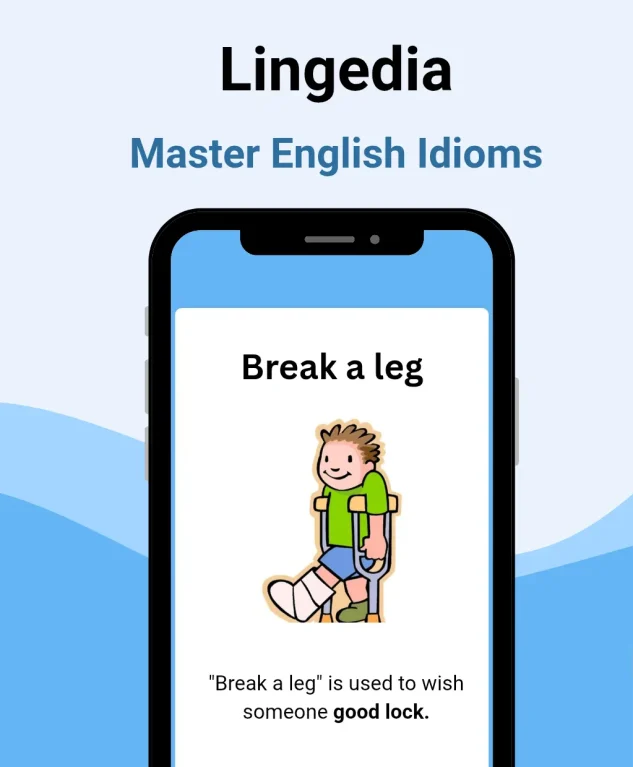 Lingedia Learn English App: AI Idioms interface