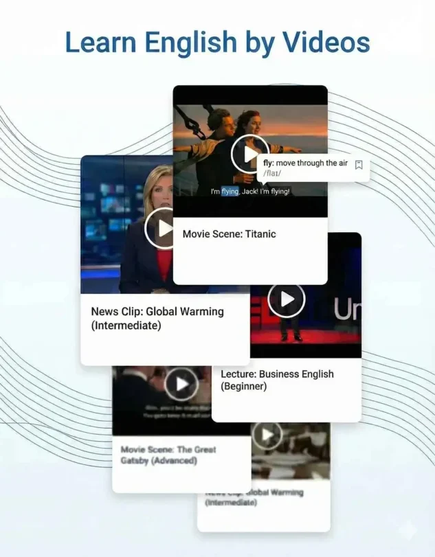 Lingedia Learn English App: Learn English with videos and subtitles